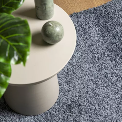  PAMPLONA kék magas szálú bolyhos modern szőnyeg 120 x 170 cm