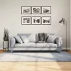 PAMPLONA kék magas szálú bolyhos modern szőnyeg 140 x 200 cm