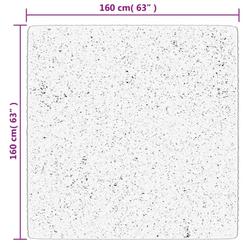  PAMPLONA kék magas szálú bolyhos modern szőnyeg 160 x 160 cm