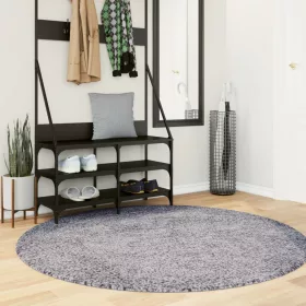    PAMPLONA kék magas szálú bolyhos modern szőnyeg Ø 200 cm