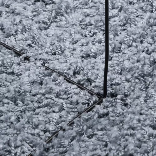  PAMPLONA kék magas szálú bolyhos modern szőnyeg Ø 200 cm