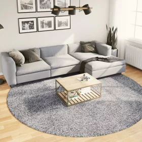    PAMPLONA kék magas szálú bolyhos modern szőnyeg Ø 280 cm