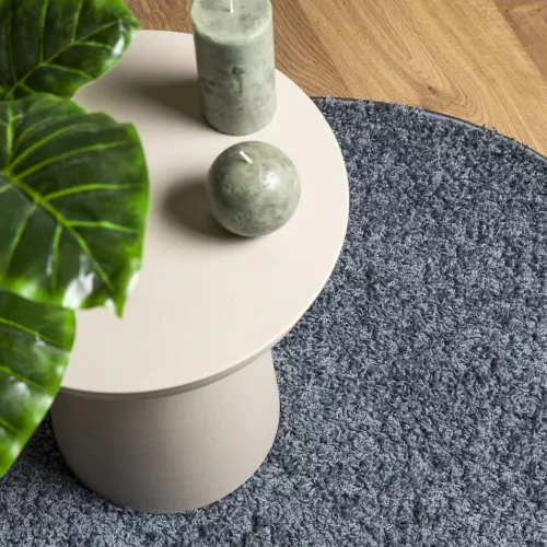  PAMPLONA kék magas szálú bolyhos modern szőnyeg Ø 280 cm