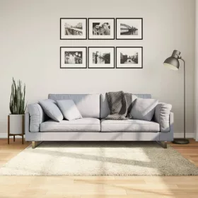    PAMPLONA arany magas szálú bolyhos modern szőnyeg 160 x 160 cm