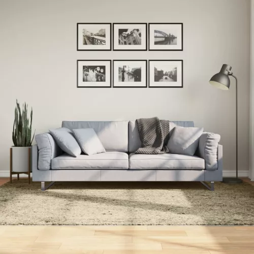  PAMPLONA arany magas szálú bolyhos modern szőnyeg 160 x 230 cm
