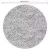  PAMPLONA bézs és antracit bolyhos modern szőnyeg Ø 80 cm