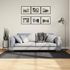    IZA antracit rövid szálú skandináv stílusú szőnyeg 100 x 200 cm
