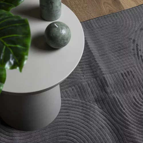  IZA antracit rövid szálú skandináv stílusú szőnyeg 100 x 200 cm
