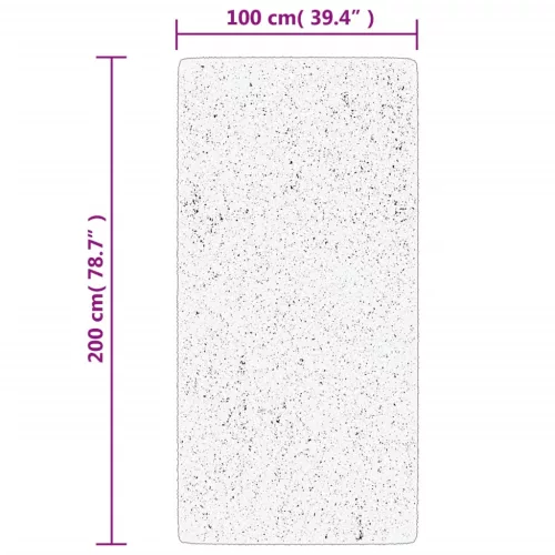  IZA antracit rövid szálú skandináv stílusú szőnyeg 100 x 200 cm