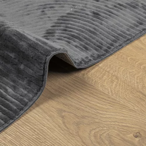  IZA antracit rövid szálú skandináv stílusú szőnyeg 120 x 170 cm