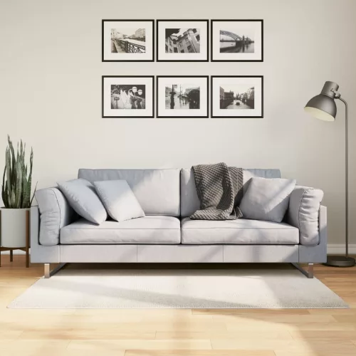  IZA krémszínű rövid szálú skandináv stílusú szőnyeg 80x150 cm