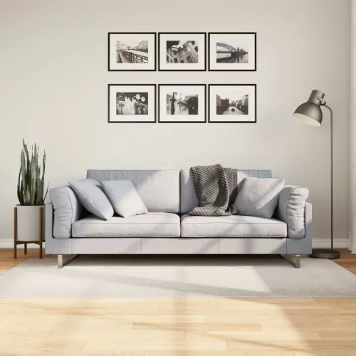  IZA krémszínű rövid szálú skandináv stílusú szőnyeg 100x200 cm