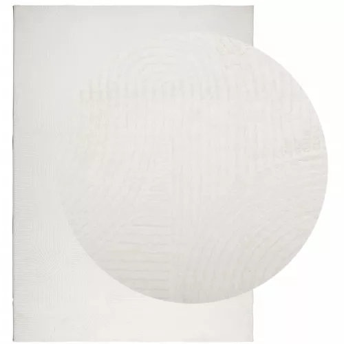  IZA krémszínű rövid szálú skandináv stílusú szőnyeg 240x340 cm