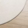  IZA krémszínű rövid szálú skandináv stílusú szőnyeg Ø 160 cm