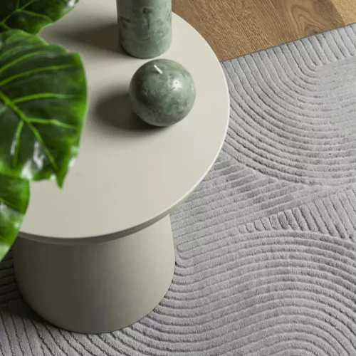  IZA szürke rövid szálú skandináv stílusú szőnyeg 80 x 150 cm