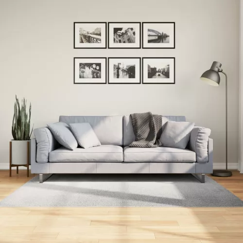  IZA szürke rövid szálú skandináv stílusú szőnyeg 120 x 170 cm