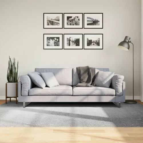  IZA szürke rövid szálú skandináv stílusú szőnyeg 160 x 230 cm