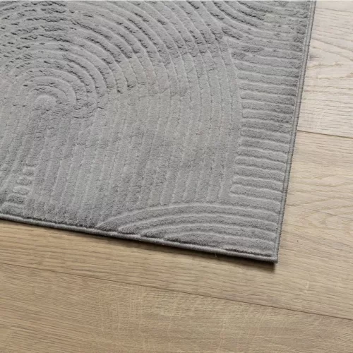  IZA szürke rövid szálú skandináv stílusú szőnyeg 240 x 340 cm