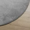  IZA szürke rövid szálú skandináv stílusú szőnyeg Ø 120 cm