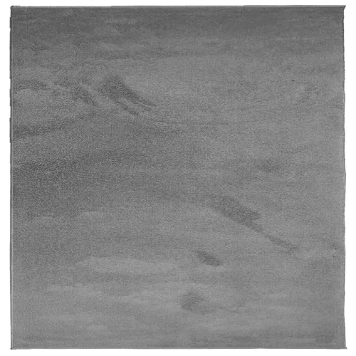  OVIEDO antracitszürke rövid szálú szőnyeg 120 x 120 cm
