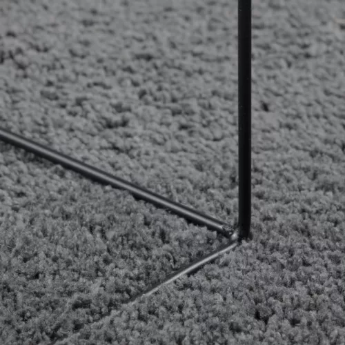  OVIEDO antracitszürke rövid szálú szőnyeg 200 x 200 cm