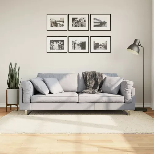  OVIEDO bézs rövid szálú szőnyeg 140 x 200 cm
