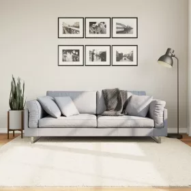  OVIEDO bézs rövid szálú szőnyeg 200 x 200 cm