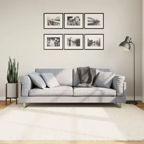  OVIEDO bézs rövid szálú szőnyeg 200 x 200 cm