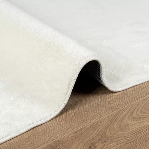  OVIEDO krémszínű rövid szálú szőnyeg 200 x 200 cm
