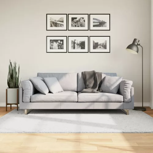  OVIEDO szürke rövid szálú szőnyeg 140 x 200 cm