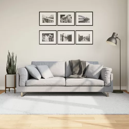  OVIEDO szürke rövid szálú szőnyeg 160 x 230 cm