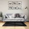 OVIEDO fekete rövid szálú szőnyeg 120 x 120 cm