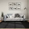  OVIEDO fekete rövid szálú szőnyeg 200 x 200 cm