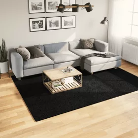  OVIEDO fekete rövid szálú szőnyeg 200 x 280 cm