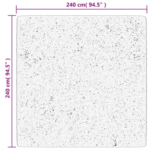  OVIEDO türkiz rövid szálú szőnyeg 240 x 240 cm