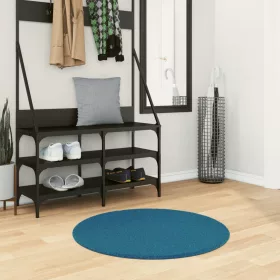  OVIEDO türkiz rövid szálú szőnyeg Ø 80 cm