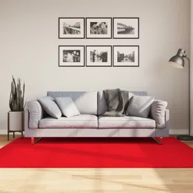  OVIEDO piros rövid szálú szőnyeg 140 x 200 cm