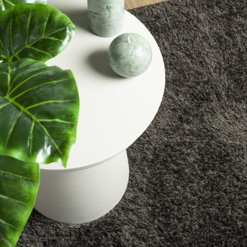  ISTAN antracitszürke hosszú szálú fényes szőnyeg 140 x 200 cm