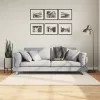  ISTAN krémszínű hosszú szálú fényes szőnyeg 140 x 200 cm