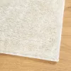  ISTAN krémszínű hosszú szálú fényes szőnyeg 140 x 200 cm