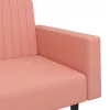  kétszemélyes rózsaszín bársony kanapéágy