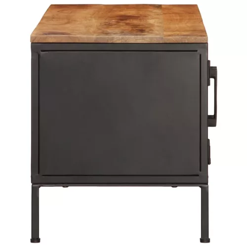  tömör nyers mangófa TV-szekrény 110 x 35 x 40 cm