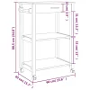  MONZA tömör fenyőfa konyhai kocsi 60 x 40 x 88,5 cm