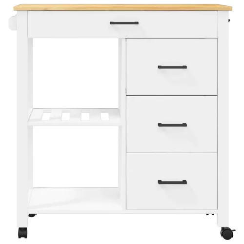  MONZA tömör fenyőfa konyhai kocsi 84 x 40 x 90 cm