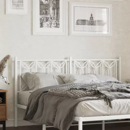  fehér fém csere fejtámla 160 cm