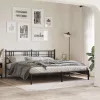  fekete fém csere fejtámla 180 cm
