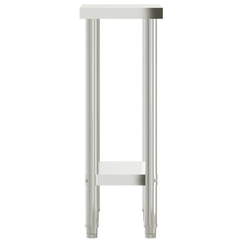  rozsdamentes acél konyhai munkaasztal 55 x 30 x 85 cm