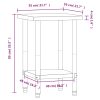  rozsdamentes acél konyhai munkaasztal 55 x 55 x 85 cm