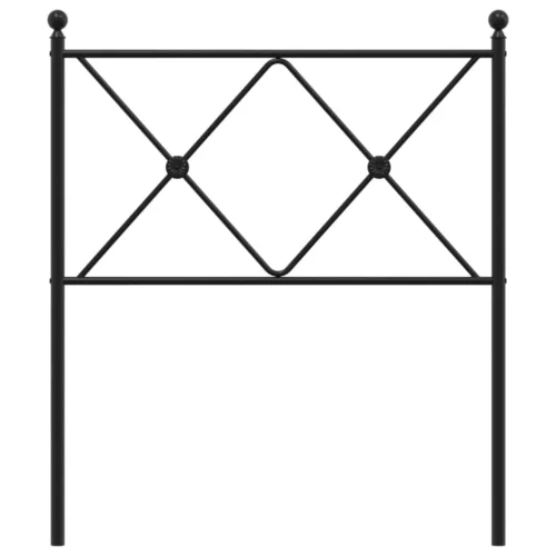  fekete fém fejtámla 75 cm