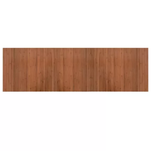  négyszögletű barna bambusz szőnyeg 60 x 200 cm